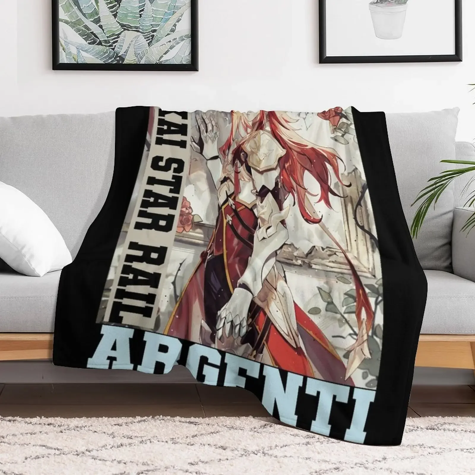 Argenti - Honkai Star Rail Throw Blanket Camping Thins Blankets