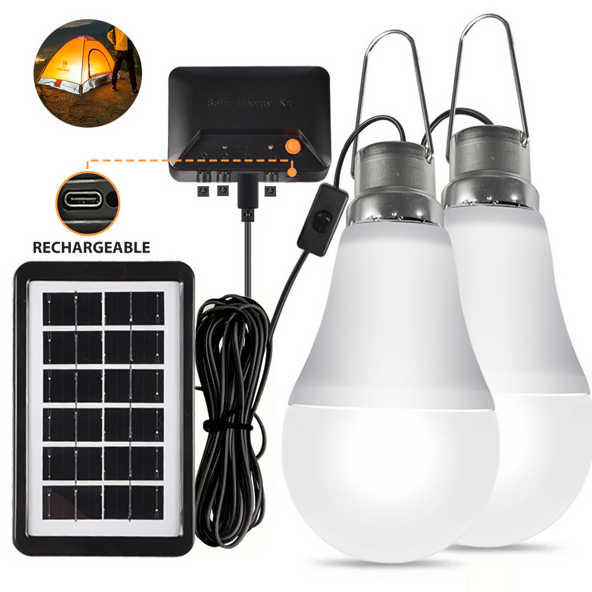 Led Solar Bulb Ligh…