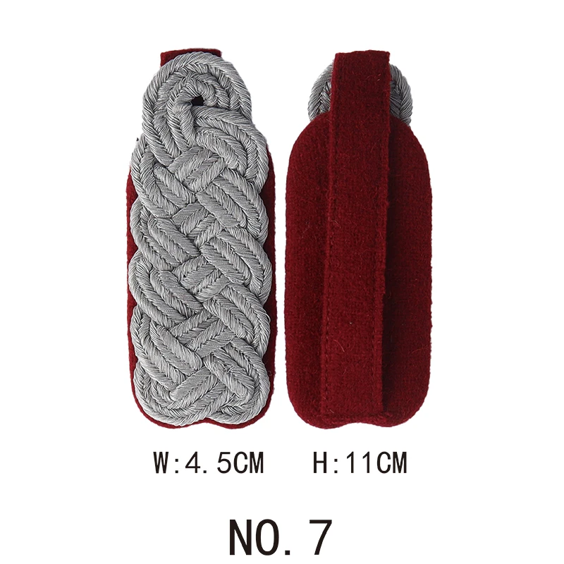 WWII  Germany hand embroidery shoulder Military Uniform epaulette for uniform military costume suit epaulets shoulder