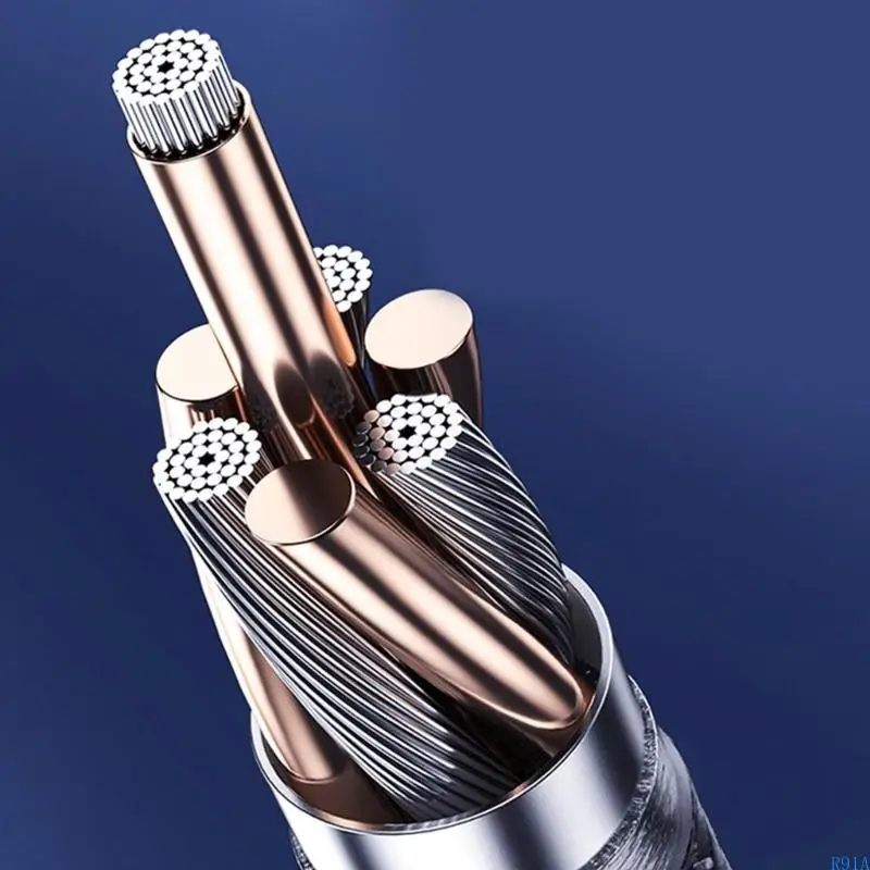 R91A USB C TO 100W CARGA RÁGIO ÂNGULO RETO USB para digitar CABE