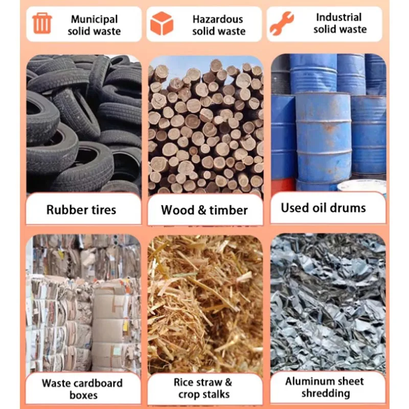 

Multi-purpose Industrial Shredder Wood Tire Waste Rubber Crushing Machine Frozen Meat Shredding Device（customized）