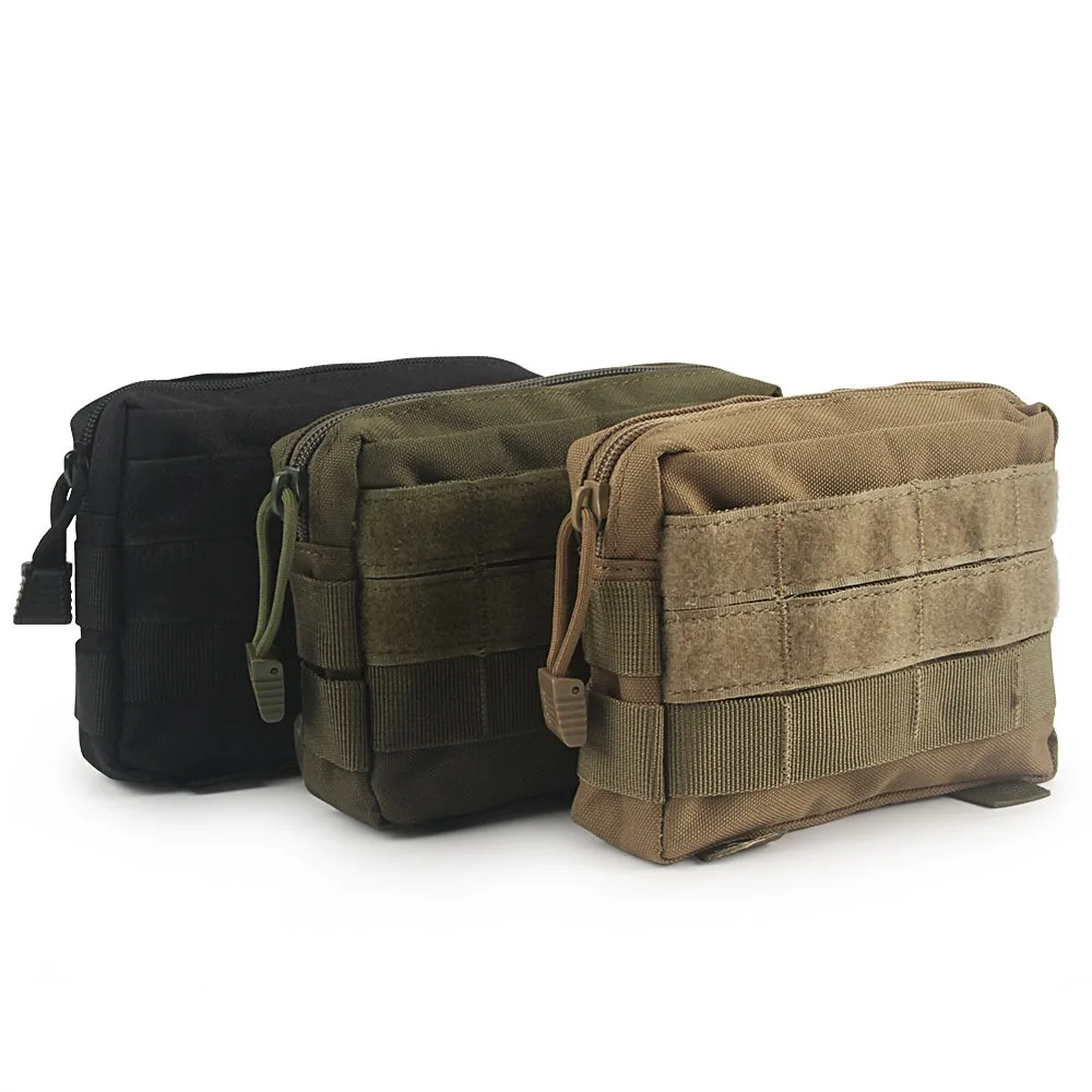 Portable Camouflage Camping Outdoor Tool Hiking Multifunctional Dump Drop Pouch Waist Bag Outdoor Storage Bag Phone Pouch
