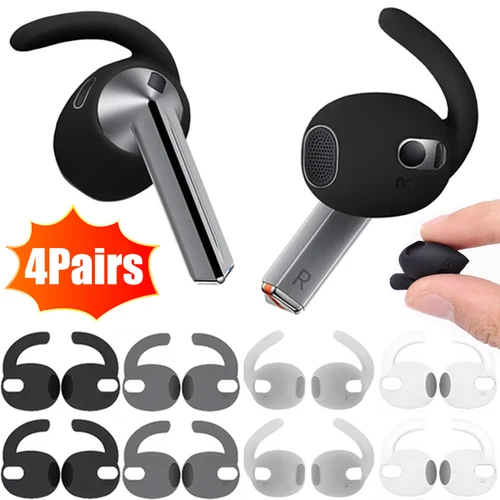 Almohadillas de silicona para Samsung Galaxy Buds 3, auriculares suaves y cómodos, gancho para la oreja, antideslizantes, tapones para los oídos