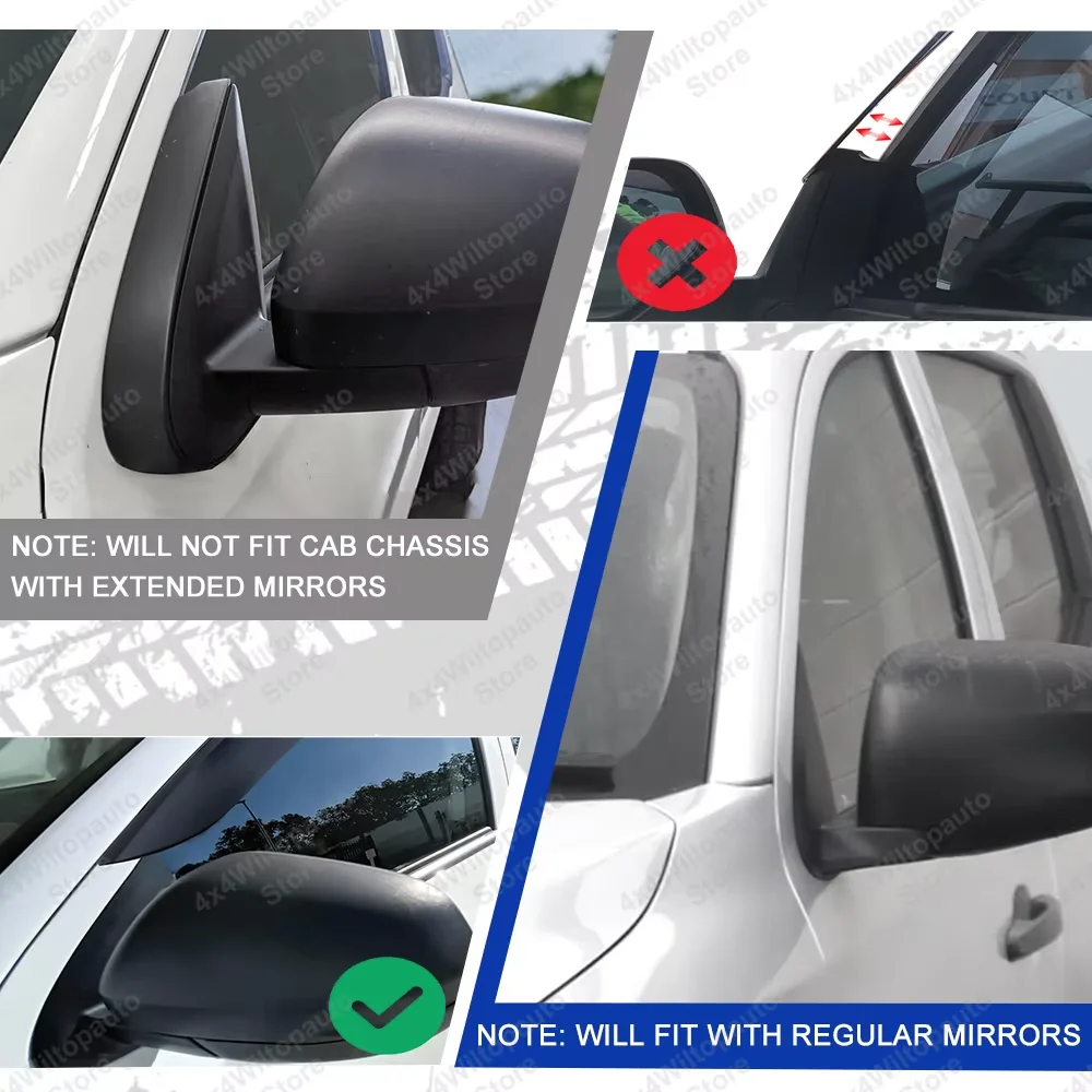 Side Window Deflector Visors For Nissan Navara D40 2006-2010 2011 2012 2013 2014 Weathershields Sun Rain Guard Car Accessories