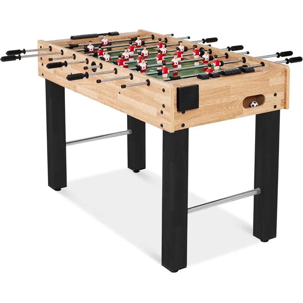 

48in Competition Sized oosball Table, Arcade Soccer Table or Home, Game Room, w/ 2 Balls, 2 Cup Holders
