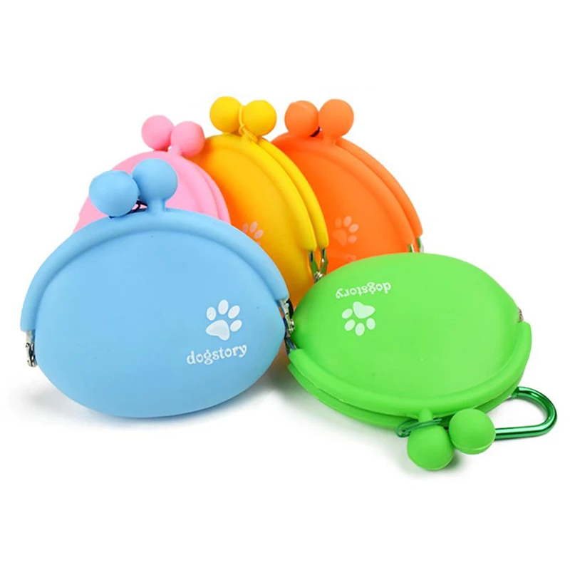 Tren de silicona para perros y mascotas, bolsa con bolsillos para aperitivos y comida, para caminar, entrenamiento de perros, almacenamiento de