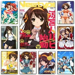 1PC The Melancholy Of Haruhi Suzumiya Poster Paper Print Home Living Room Bedroom Entrance Bar Restaurant Cafe Art Painting