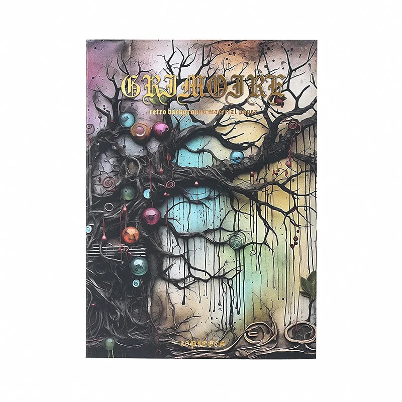 ورق من مواد الديكور بطراز عتيق ، مذكرات قديمة ، خلفية ألبوم ، قصاصات يدوية الصنع ، لوازم يوميات غير المرغوب فيه ، 30 أو #5