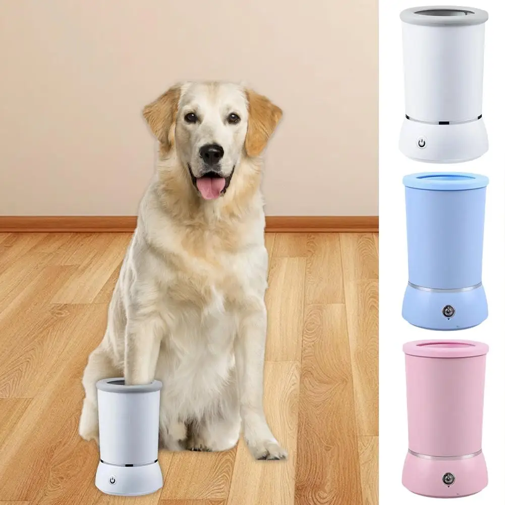 Fully Automatic Smart Pet Foot Washing Cup Low Noise Cleaner USB Cleaner Quick Dog Paw Foot Clean Pet Electric W1L3