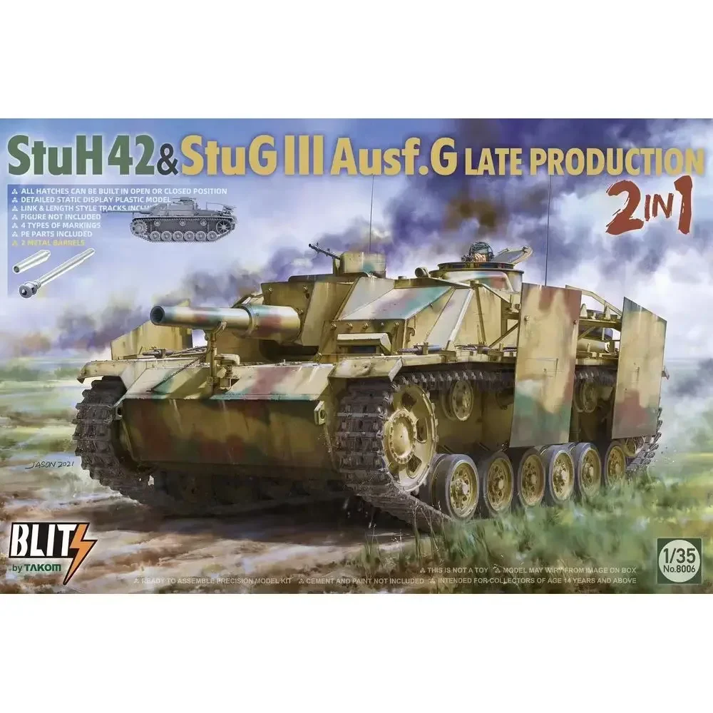 TAKOM 8006 1/35 StuG.III Ausf.G Late Production - Scale Model Kit