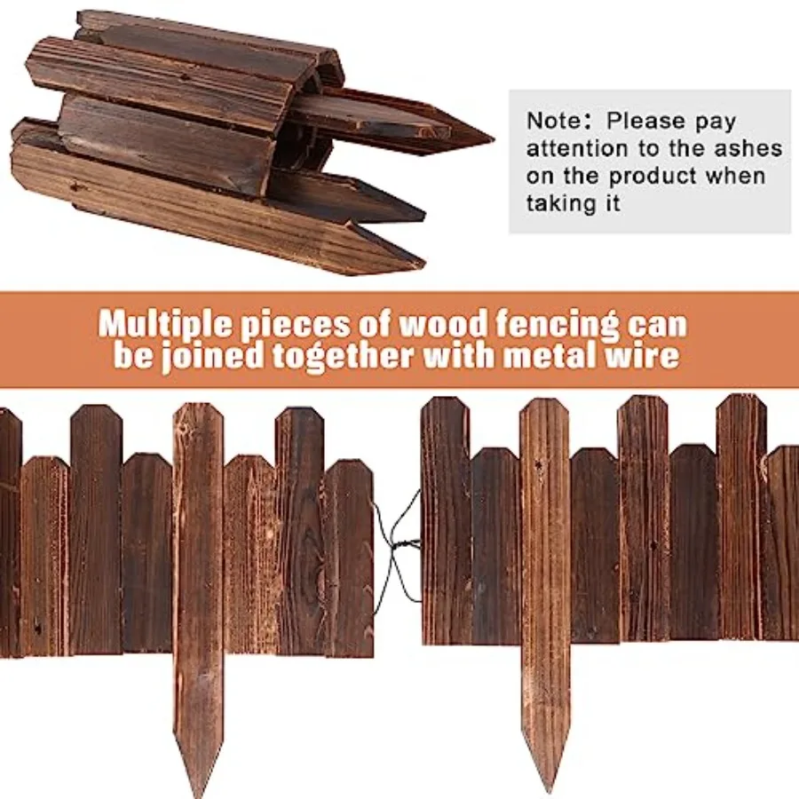 title:Pack Wood Garden Edging Border Outdoor Flexible Landscape Border Fence Decorative Lawn Edging with Gloves for Flower Bed view 4