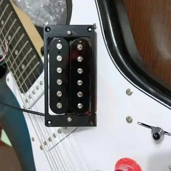 New Guitar Pickups Humbucker Electric Guitar Pickups 4C Zebra / Black Set With Wiring Harness