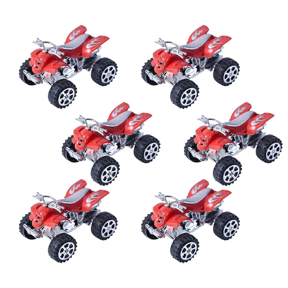 

6 Pcs Cars Toys Pull Back Plane Kids Plaything ATV Cool Inertia Vehicle Model Funny Engineering Miniature Truck Cartoon Child