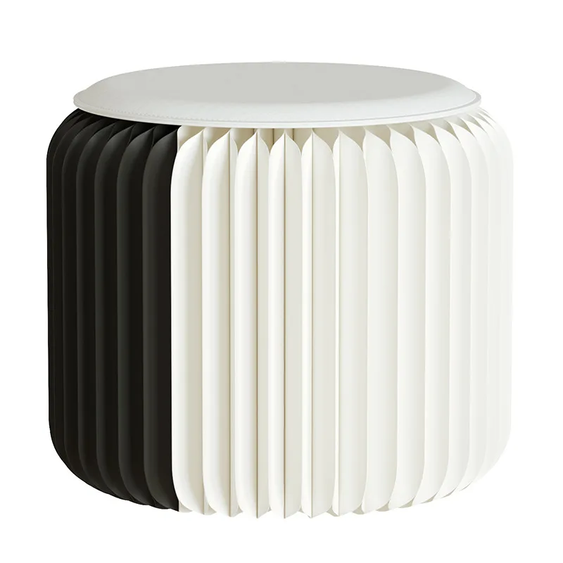 

Panda seat black and white two-color organ round stool decoration home versatile hospitality living room side shoe changing