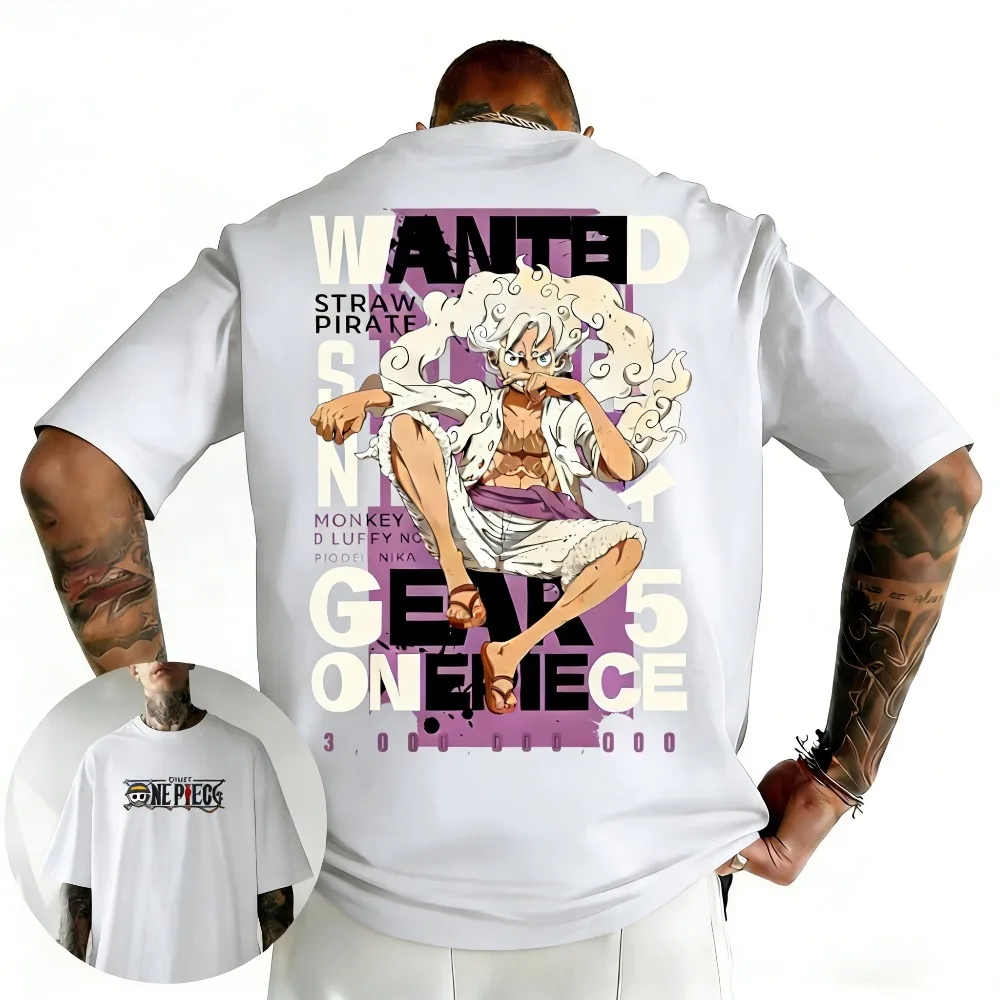 One Piece Anime GEAR 5  Printed T-shirt Men's and Women's T-shirt Men's Top Sports T-shirt Men's T-shirt Summer Tee 2026 New