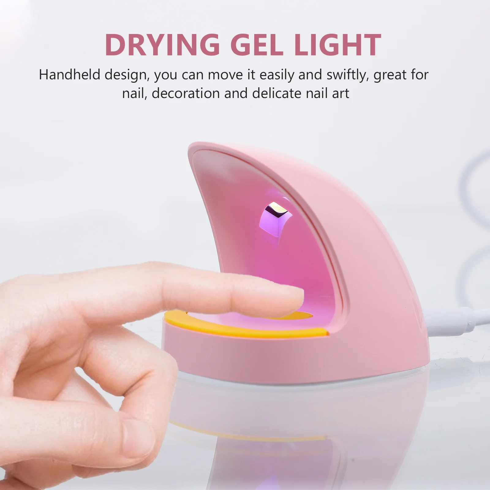 Draagbare nagellamp Mini USB-aangedreven geldrooglicht Desktop drogerlamp Nageldroger Drooggellicht