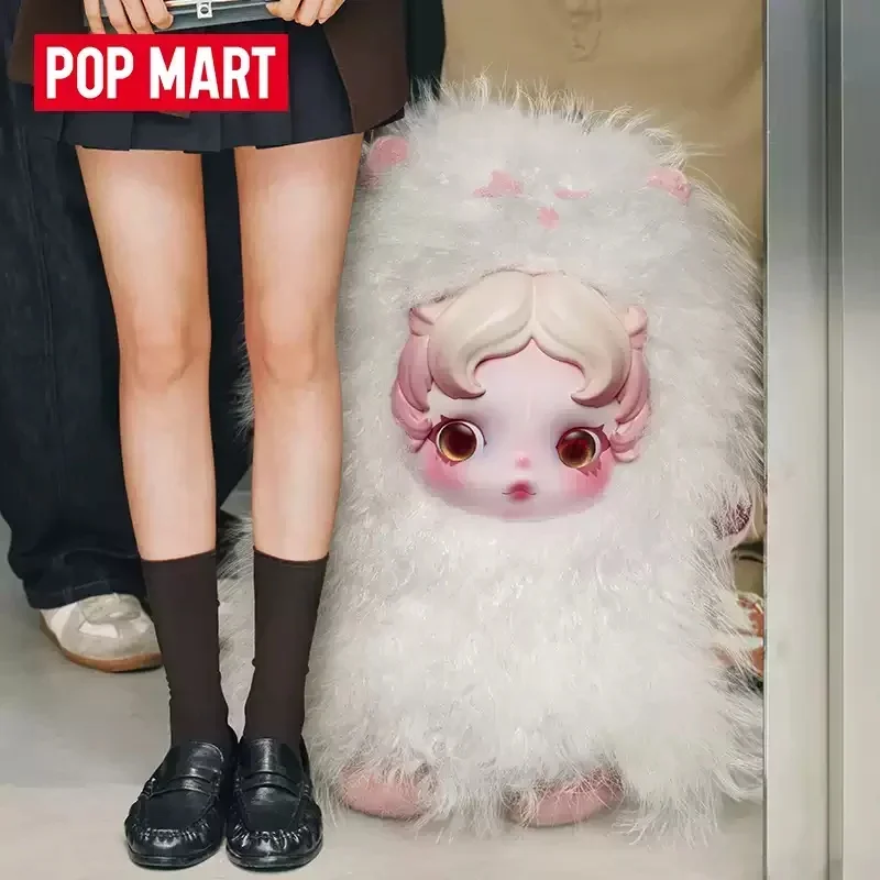 POPMART Skullpanda لقد وجدتني! سلسلة أفخم قلادة صندوق أعمى عمل الشكل دمية مولدي الكعك صندوق غامض المفاتيح قلادة هدية