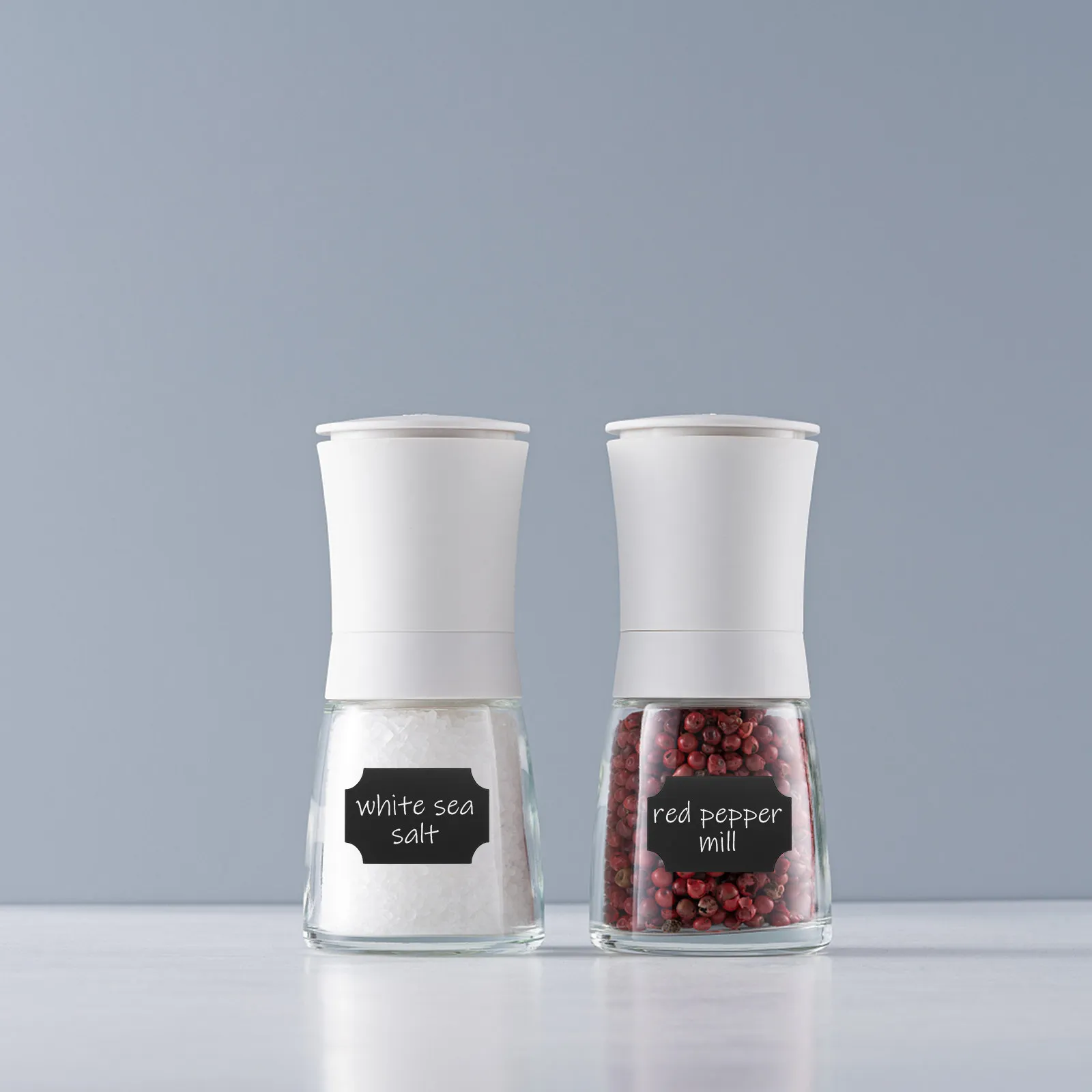 

20 Sheets Blank Blackboard Label Stickers Waterproof Self-Adhesive PVC Labels for Kitchen Bottle Storage Seasoning