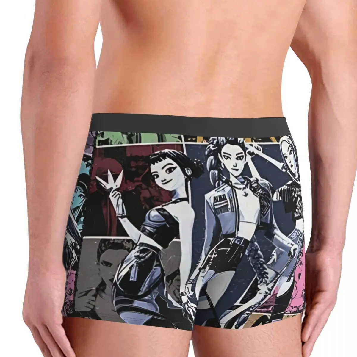 Huntrix Girl Kpop Demon Hunter película ropa interior calzoncillos masculinos personalizado clásico tronco caliente Boxer breve tamaño grande