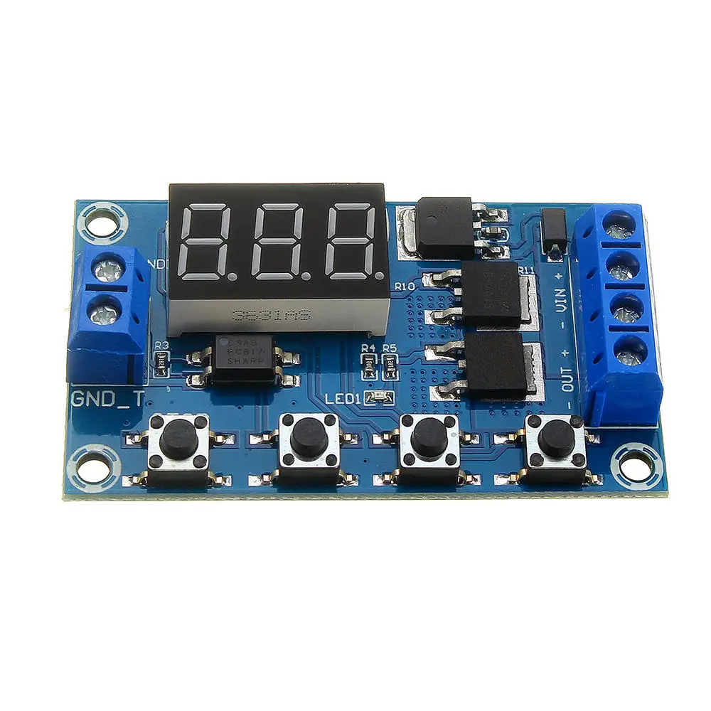 XY-J04 Delay Timer Relay Module DC 12V 24V Time Cycle Switch Trigger Cycle Timing Control Board with MOSFET