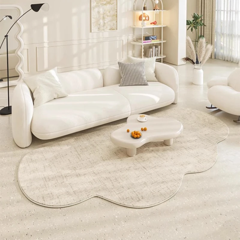 Cream Style Living Room Decoration Cloud Carpet Thick Plush Lounge Mat Irregular Shapes Rugs for Bedroom Fluffy Soft Bedside Rug