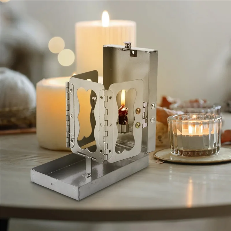 ABRU-للشمعة الحقيقية المحمولة الزخرفية التخييم المشي لمسافات طويلة السفر هدية خمر جيب شمعة فانوس للطي شمعة فانوس