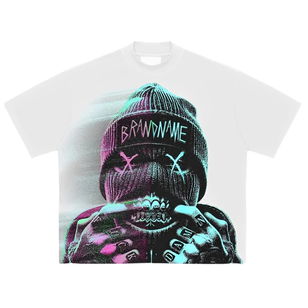 مختلف القوطي عادية الهيب هوب الملابس النسائية الرجعية Harajuku الاتجاه الشارع نمط تي شيرت جديد الصيف فضفاضة ورقيقة قصيرة الأكمام