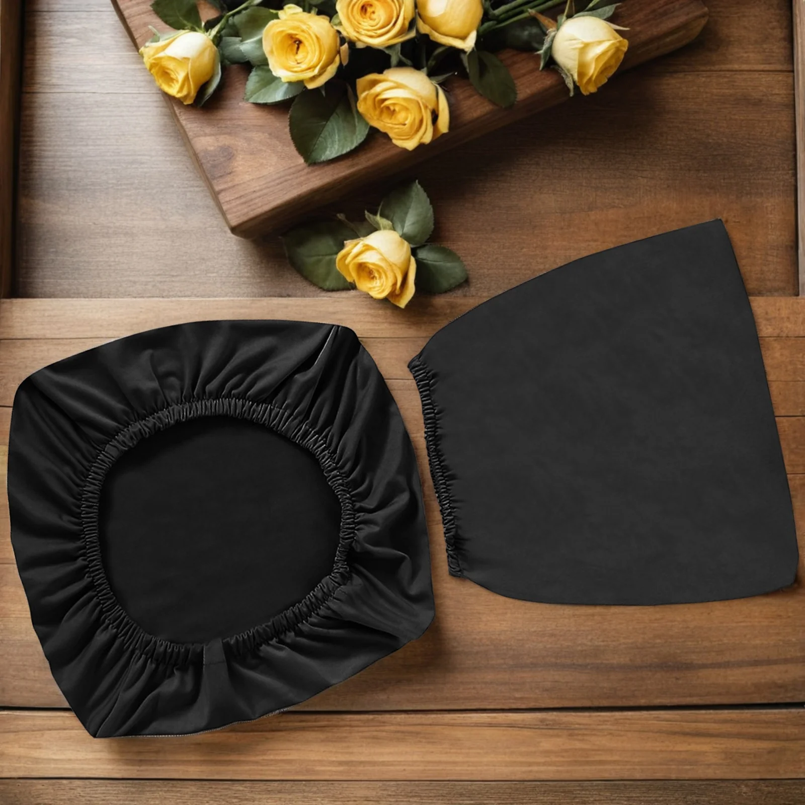 

Solid Color Elastic Split Chair Cover Black Stretchy Seat Protector Removable Chair Case for Office Party Hotel Canteen Banquet