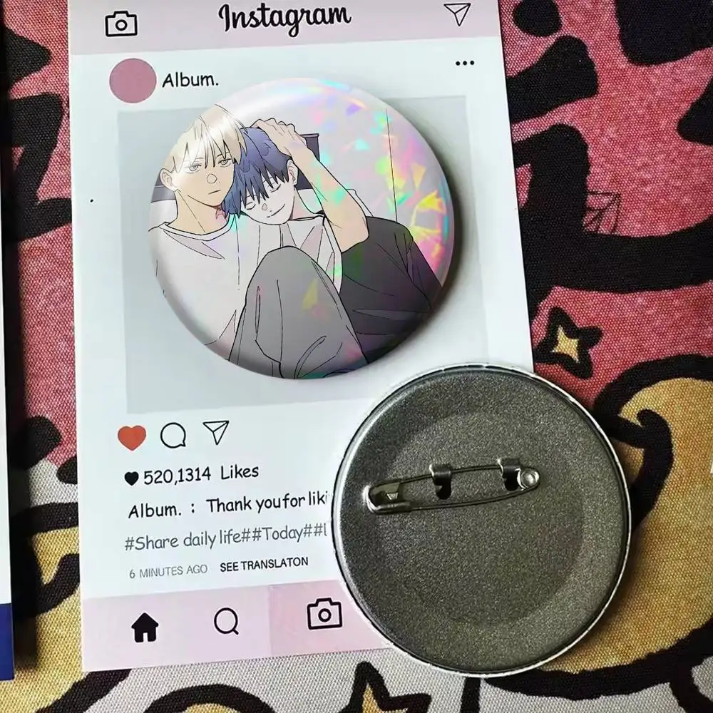 Lustiges Manhwa One-Room TA Laser-Abzeichen, geeignet für Rucksäcke, Kleidung, Hüte, Dekoration, kreative Accessoires – Detail 20