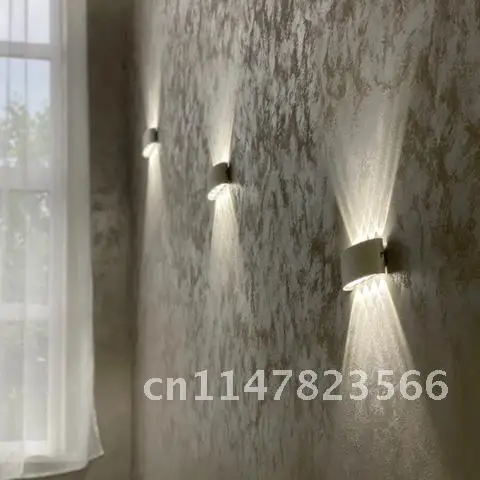 

Waterproof Outdoor LED IP65 Wall Lamp Garden Lighting Aluminum AC86-265 Modern Indoor Bedroom Living Room Stairs Wall Light