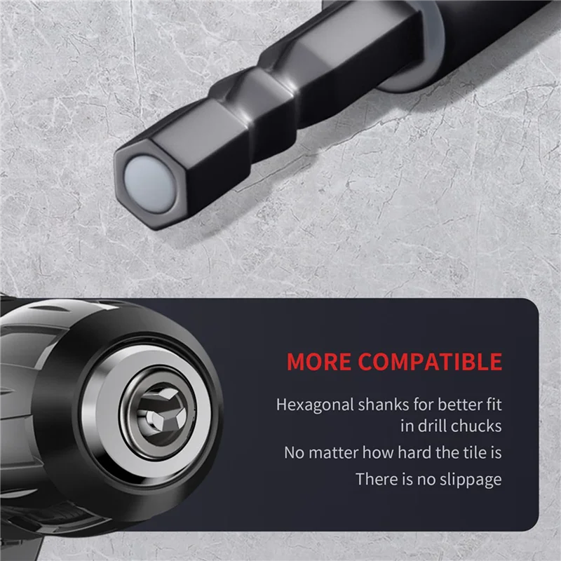 A7THK-50Pcs Diamond Drill Bits,6Mm Dry Diamond Core Drill Bit Set For ,Granite,Tile,Glass,Marble,Brick,Stone