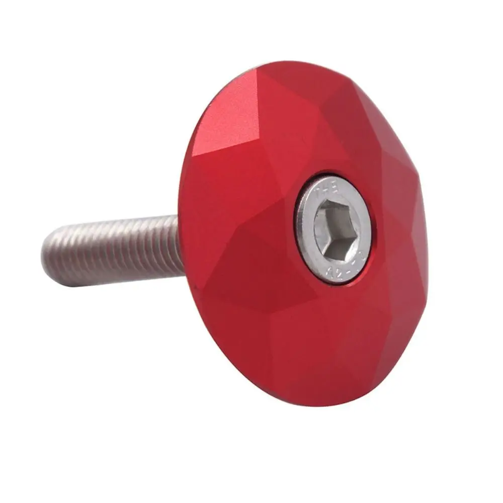 

With Screws MTB Road Bike Aluminum Alloy Bike Headset Spacers Bicycle Grip End Cap Bicycle Fork Tube Cap Bike Bowl Sealed Cap