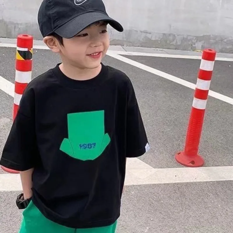 

Children's T-shirts For Kids Baby Tees Infant Short Sleeve Tee T-shirt Korea Korean Summer Clothes Boy Tops Tshirt Boys Boy's