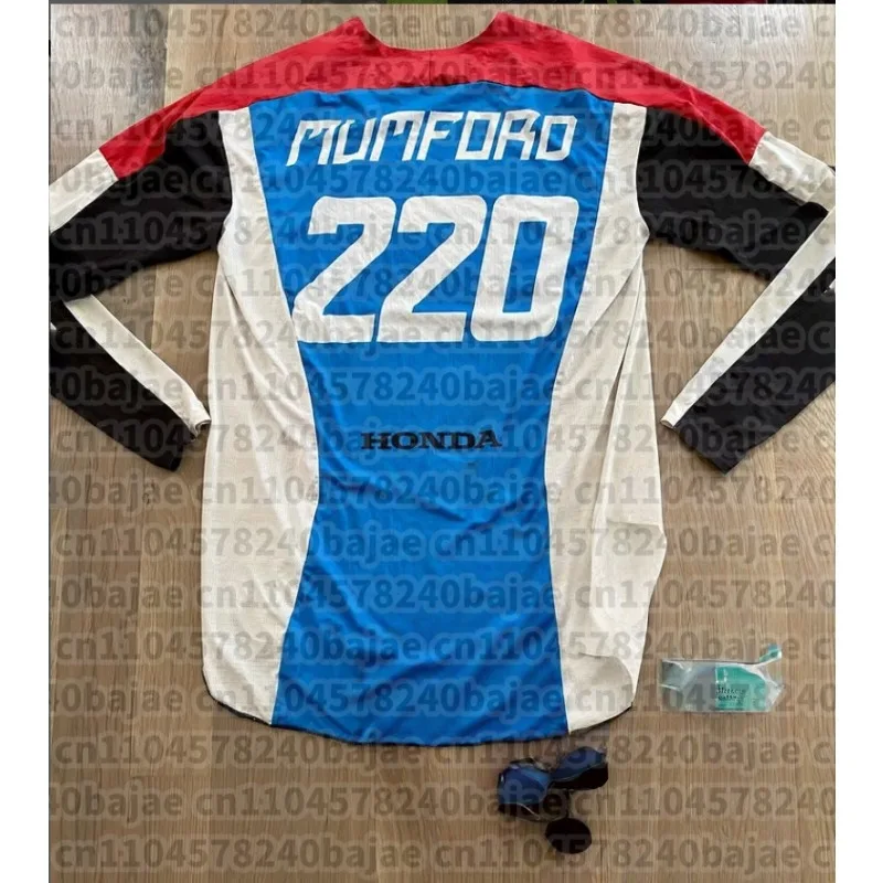 

Summer Moto Cycling Event Uniform Men Women Motorcycle Racing Enthusiasts Honda Long Sleeved Tee Motocross Breathable Jersey