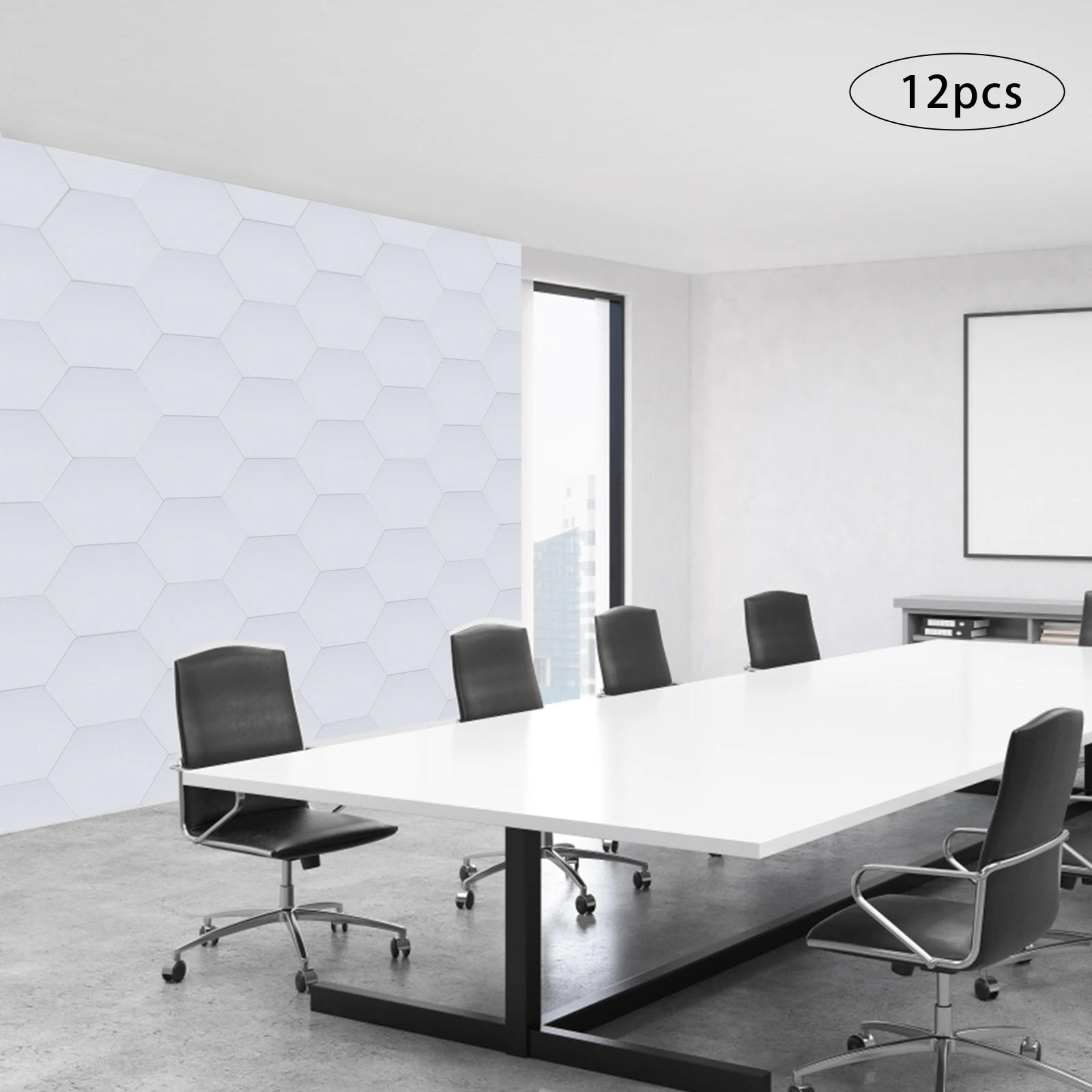 Imagen 3: Panel acústico de 12 Uds., 30x35CM, paneles de cuña hexagonales con cancelación de ruido para pared insonorizada para oficina en casa de 10,76 pies2