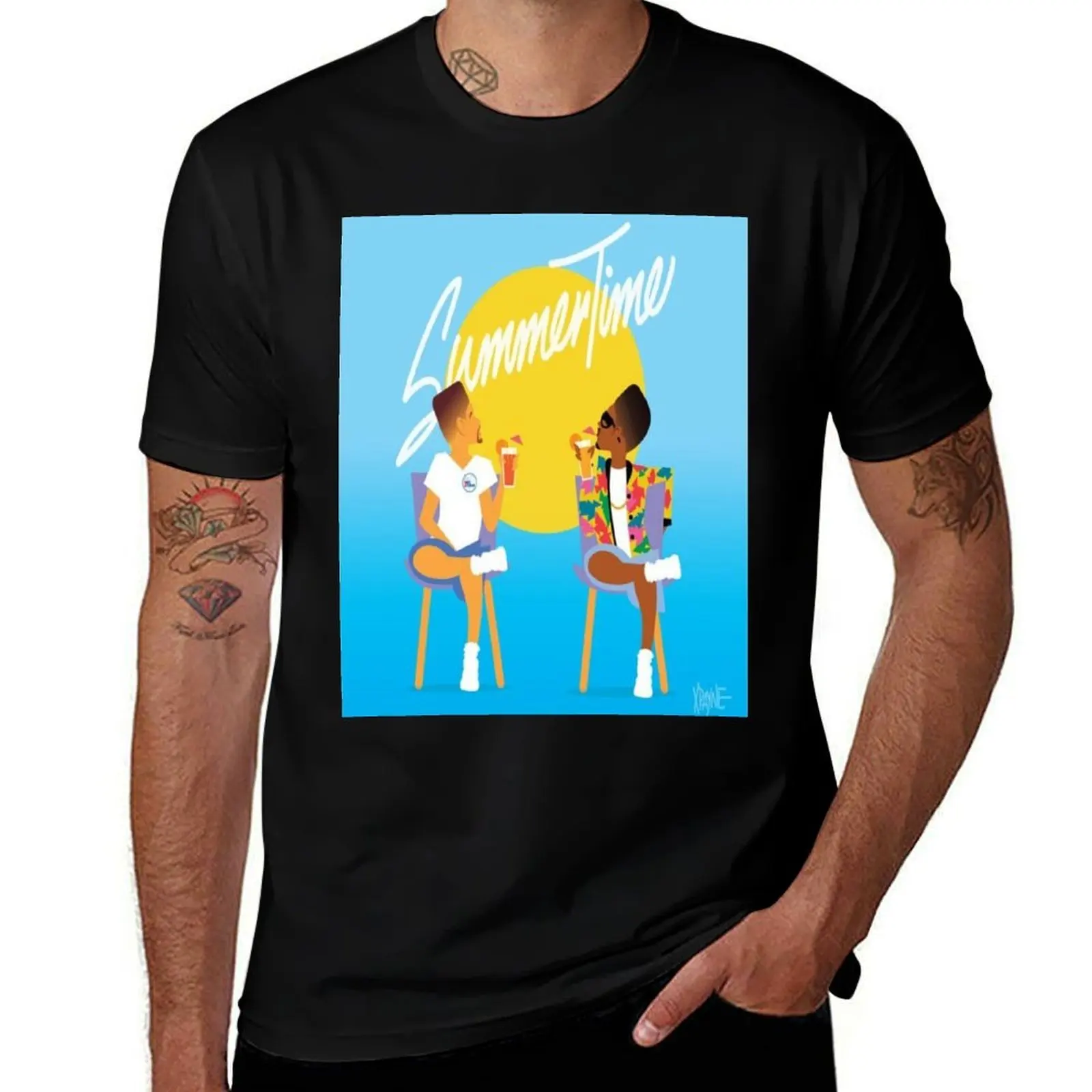 DJ JAZZY JEFF & THE FRESH PRINCE SUMMERTIME T-Shirt Casual Daily Outfit T-Shirt