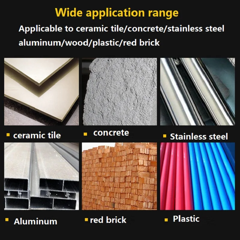 6-12mm Multifunctional Triangle Drill Bit Diamond Set Ceramic Tile Concrete Brick Wood Glass Punching Hole Saw Metal