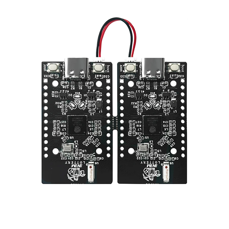 Lucky NerdMiner Bitcons Solo Lottery BTC Board Screenless ESP32 310kH/s 5V-3A USB Chained with the Power Interface One-by-one