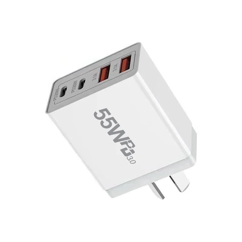 

Новое быстрое зарядное устройство USB PD с 4 портами 55 Вт (с портом Type-C), адаптер для быстрой зарядки мобильного телефона 3.0