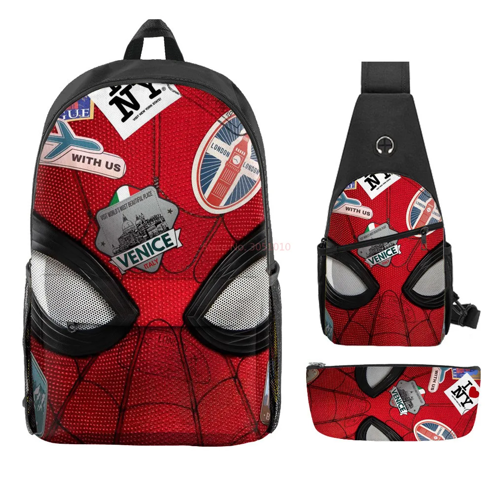 Sac à dos de dessin animé Spider Man, sac à dos étudiant Anime, grande capacité, charge réduite, 2024