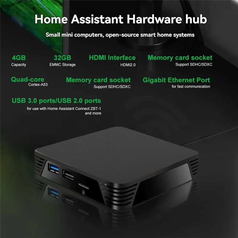 

A73E-Quad-Core Cortex-A53 Smart для домашнего шлюза 4G+ 32G USB 3.0/2.0 Поддержка Zigbee2mqtt ZHA Идеально подходит для устройств домашней автоматизации