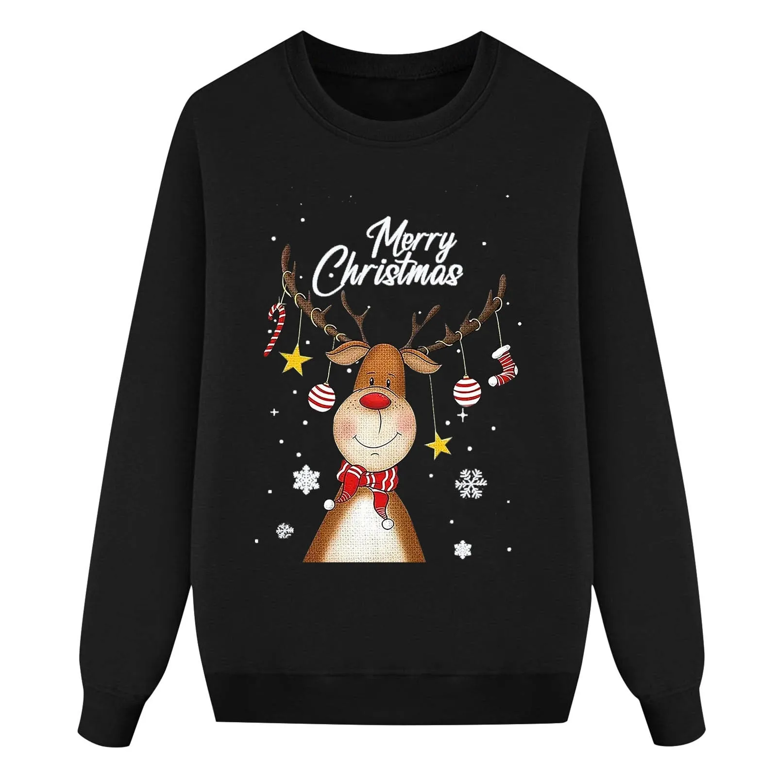 Women Rbbed Long Sleeved Sweatshirt Autumn Parent Child His And Hers Christmas Pajamas for Family Easter Pajamas Family Feeling