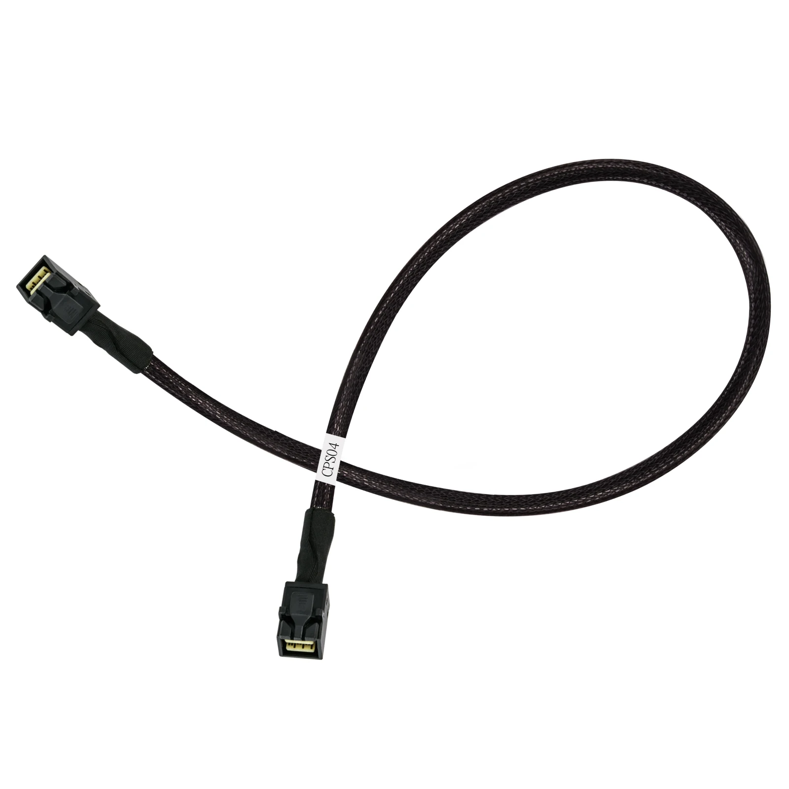 SST-CPS04 Mini SAS HD Cable SFF8643 Male to Male 500mm 48Gbps High Speed Cable for NAS Workstation Storage Server