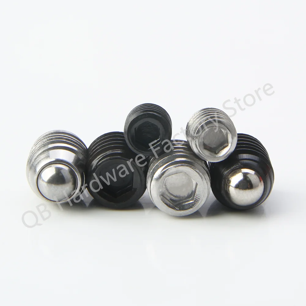 In Stock QB414.1 Ball Spring Plunger Hex Socket Allen Stainless Steel/Carbon Steel Miniature Ball Plunger Ball Point Set Screw