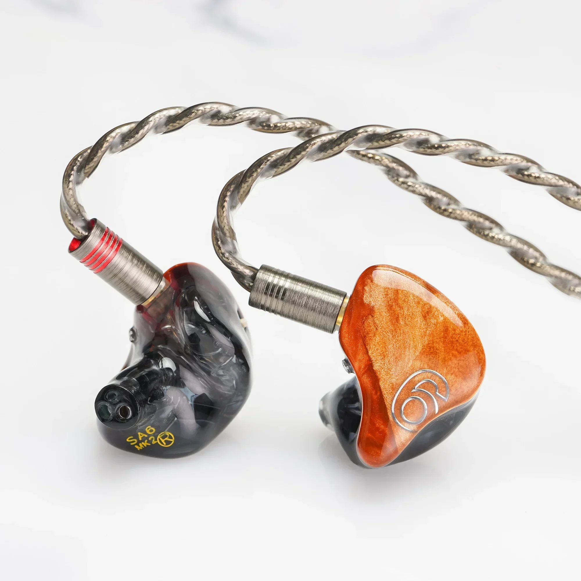 DUNU SA6 MKII / MK2 6BA In-Ear monitos IEMs 6 Balance Armature Drivers Earphones 2 Tuning Switch Solid Wooden Covers Headphone