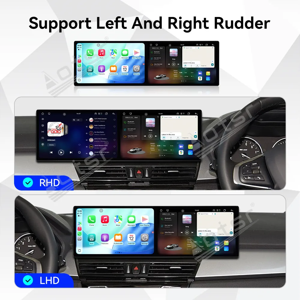 CarPlay المزدوج 9.1 ''أندرويد 15 لسيارات BMW 2 Series Touring 2013-2019 راديو السيارة سيارة لتحديد المواقع والملاحة HD شاشة مشغل وسائط متعددة الرأس