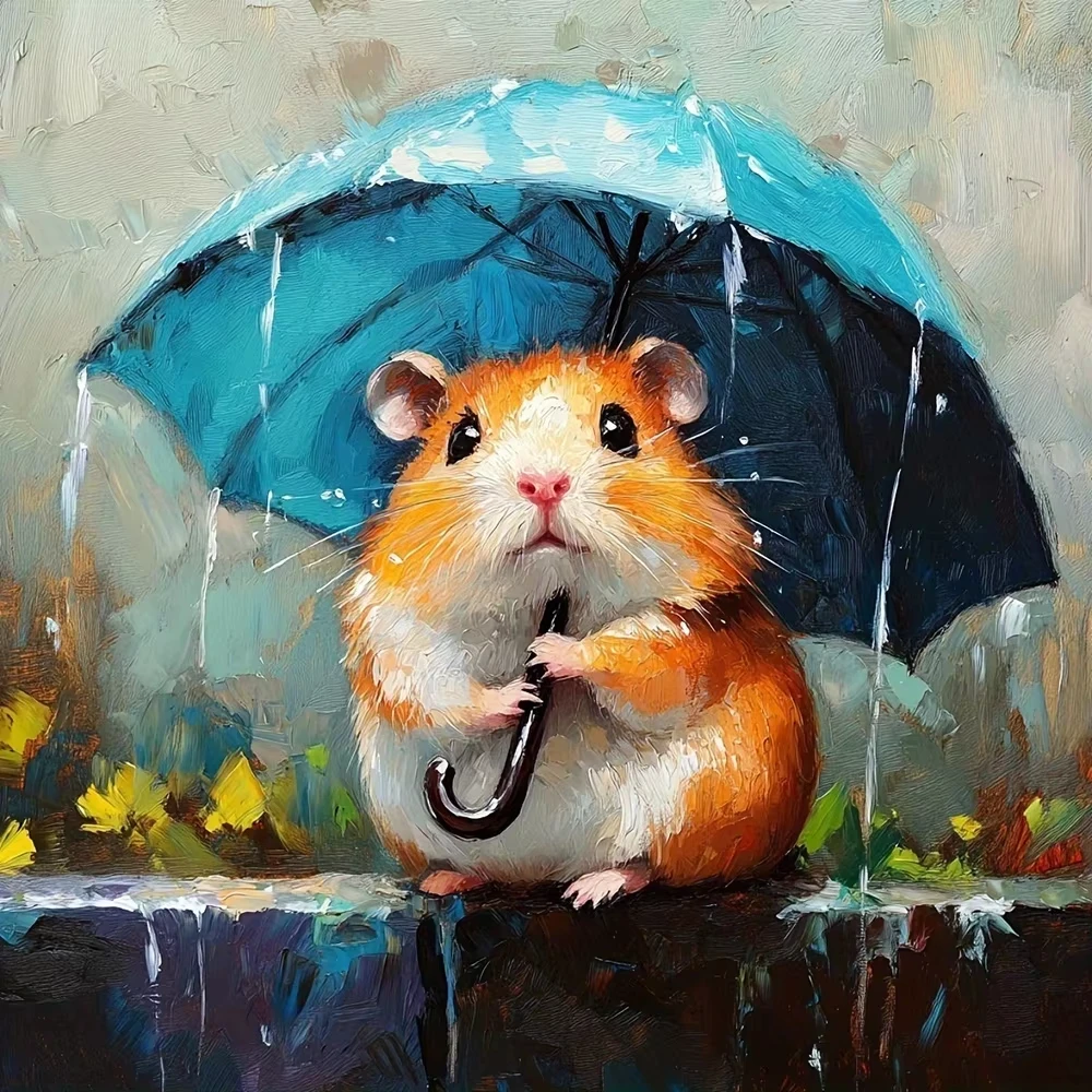 Art Craft Umbrella - Peinture à l'huile numérique DIY faite
