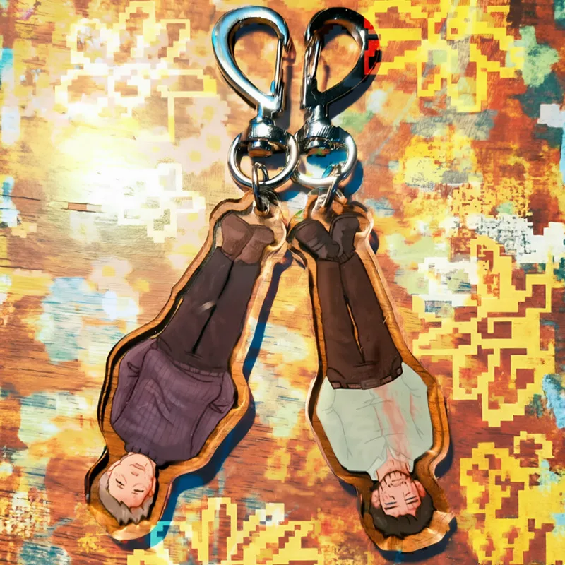 Llavero de acrílico Hannigram - Colgante estilo anime de Will Graham y Hannibal Lecter - Accesorio para bolso de merchandising de fans de series de TV