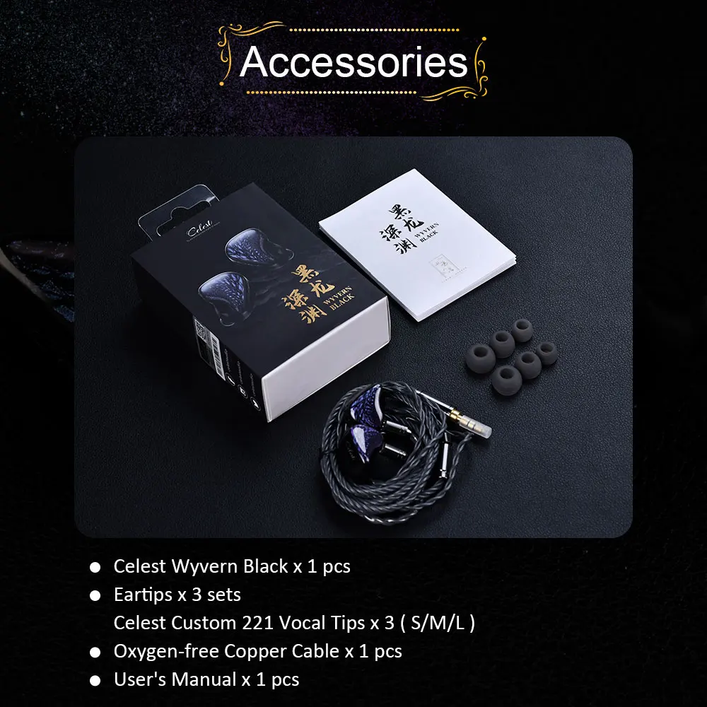 Kinera Celest Wyvern Schwarz 10 mm LCP Dynamic Driver IEM HiFi-Kopfhörer Kabelgebundene Ohrhörer mit 0,78 mm 2-poligem austauschbarem Kabel – Detail 10