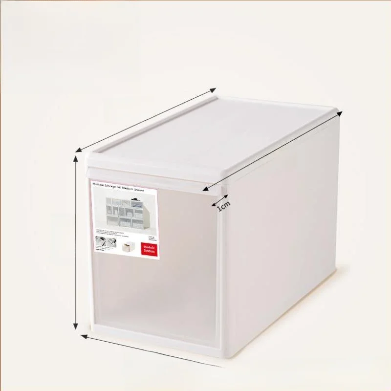 

Large Capaci Der Sle Storage Box Plastic Underbed Clothes Underwear Transparent Window Home Use Closet Organizer